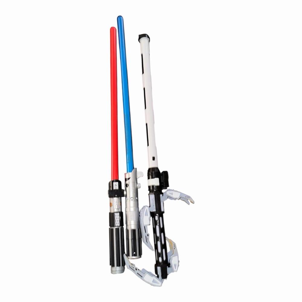 Star Wars Lightsaber Forge Lot Hasbro Darth Vader & Obi-Wan Customizable Set Lot
